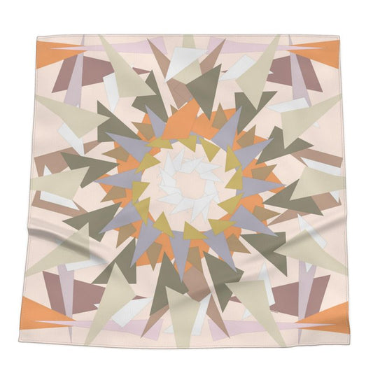 Silk Bandana  | Paper Cranes | Warm