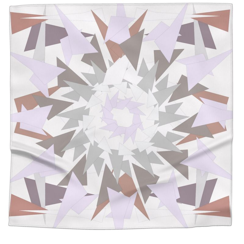 Silk Bandana | Paper Cranes | Violet