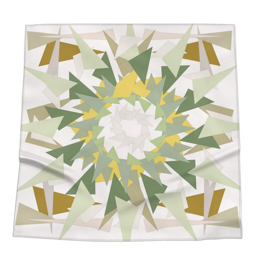 Silk Bandana | Paper Cranes | Forest